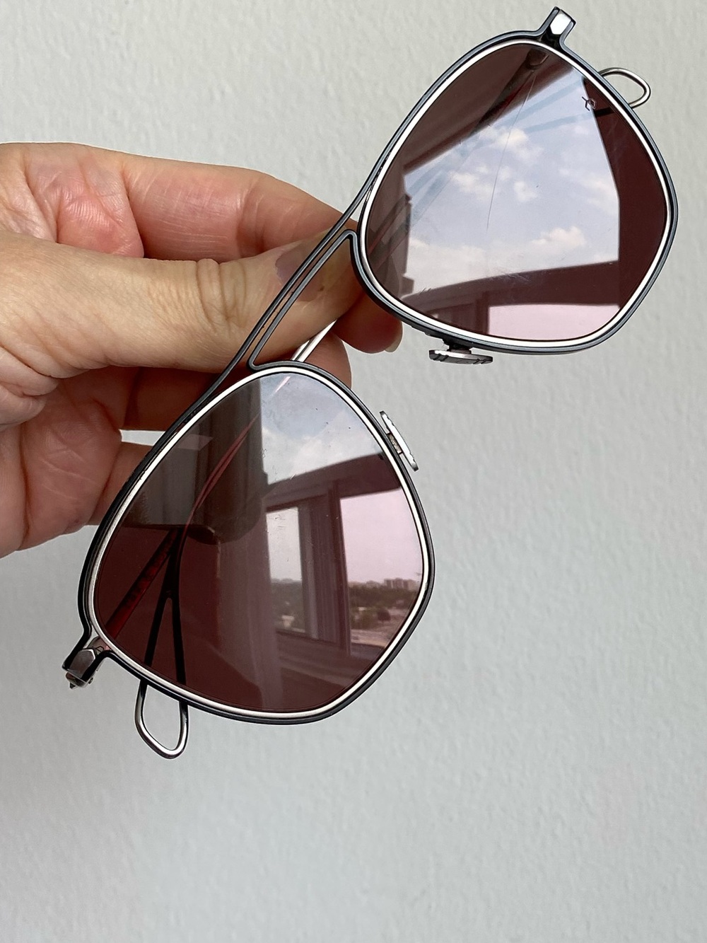 rag & bone titanium aviator sunglasses